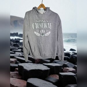 Lansdowne Sz L Gray Giant's Causeway Northern Ireland Hoodie